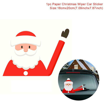 

Christmas Rear Windshield Santa Claus Window Decals Car Wiper Stickers Xmas 2019