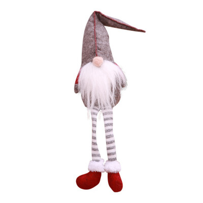 

Christmas Swedish Santa Claus Tomte Gnome Plush Doll Long Leg Handmade Collectible Dolls Christmas Decorations For Home