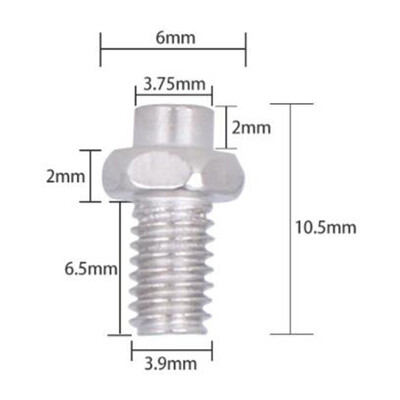 

40Pcs M4 Carbon Steel Screw Bicycle Pedal Anti-skid Bolt Replacement Tool