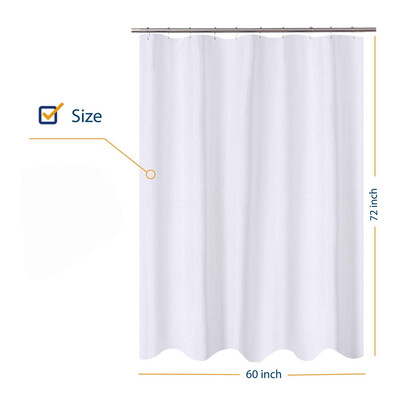 

〖Follure〗Fabric Shower Curtain 72x60 Mildew Resistant Washable Water Repellent Spa Bath