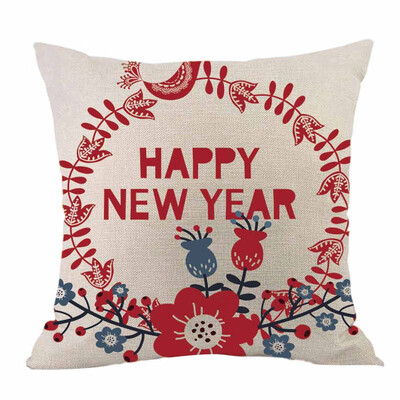 

Tailored Merry Christmas Throw Pillow Cases Cafe Sofa Cushion Cover Home Decor
