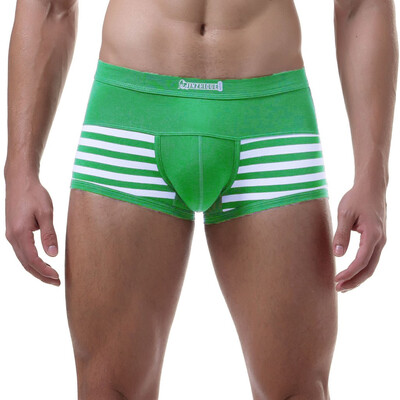 

Tailored Mens Soft Stripe Splicing Underpants Soft Breathable Knickers Sexy Briefs