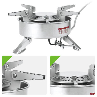 

Camping Gasoline Stove Split Gas Burner Oven Pot Cooking Picnic Hiking 227KW