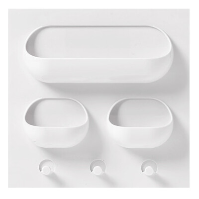 

Toponeto Multi-function Kitchen Strong Paste Rack Kitchen Bathroom Plastic Rack