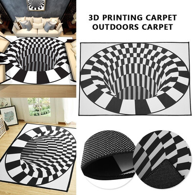 

3D Carpets Luxury Rug Abstract Geometric Optical Illusion Non Slip Bathroom