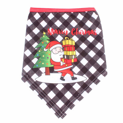 

Christmas Pet Bibs Costume Stylish Christmas Santa Scarf Bibs Kerchief Accessories For Small Pet