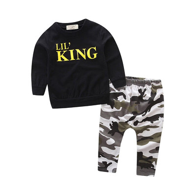 

Toddler Kid Baby Boys Clothing Set Autumn T-shirt TopsPants Infant Boys Outfits Set