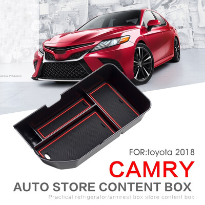 

Replacement For Toyota Camry 2018-2019 RHD Car Armrest Box Organizer Tray Phone Coins Wallet Storage Box Pallet Insert