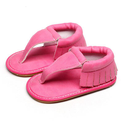 

M31Baby Flip Flops Shoes Summer Baby Boys Girls PU Soft Bottom Sandals Toddler Newborn Casual Shoes