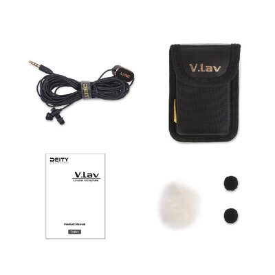 

Deity VLav Professional Lavalier Lapel Clip-on Microphone Omnidirectional Mic 35mm Jack for Sony Nikon Canon iPhone 76P Huawei