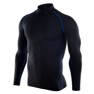 

Toponeto Mens Fitness Long Sleeves T-Shirt Bodybuilding Skin Tight-drying Tops Blouse