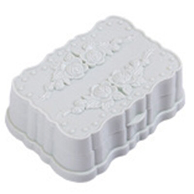 

Soap Box 1pc Rose Carved Lid Waterproof Soap Drain Box Holder Bathroom Supplies Travelling Soap Box
