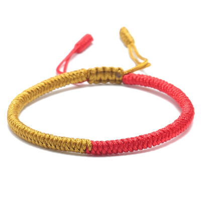 

Tibetan Buddhist Lucky Knot Bracelets & Bangles For Women Men Handmade Woven Rope Amulet Bracelet Jewelry Gifts