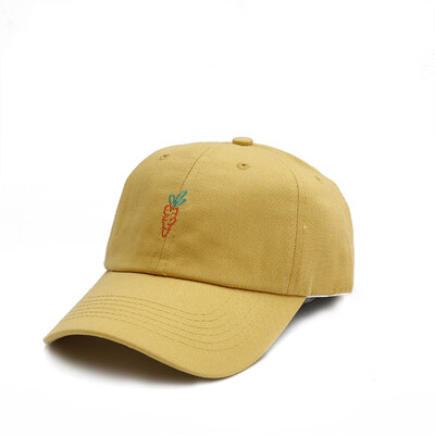 

Hat womens summer is a small fresh soft sister cute baseball cap Korean version of radish embroidery lovers sun cap