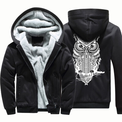 

Gobestart Mens Hoodie Winter Warm Fleece Zipper Sweater Jacket Outwear Coat Tops Blouses
