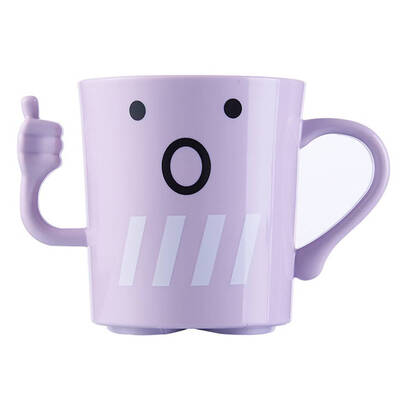 

Cartoon Children Toothbrush Holder Cup Mouthwash Cup Food-Grade PP Mug Bottle Random Version