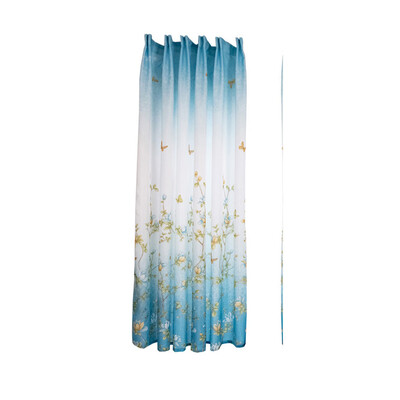 

Toponeto Leaves Curtain Tulle Window Treatment Voile Drape Valance 1 Panel Fabric