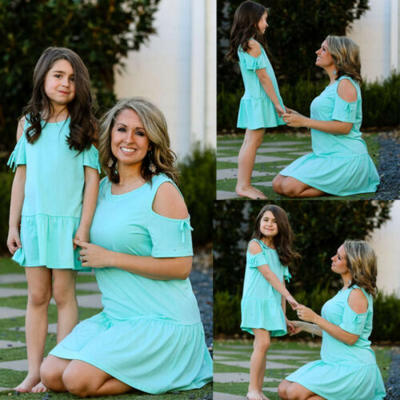 

Mother&Daughter Parent-child Dress Family Matching Off-the-shoulder Dress