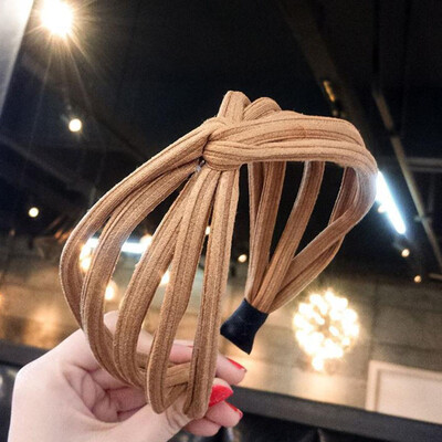 

Hoop Sweet Bow Knot Hollow Headband Wide Band Hairband Hair Trendy