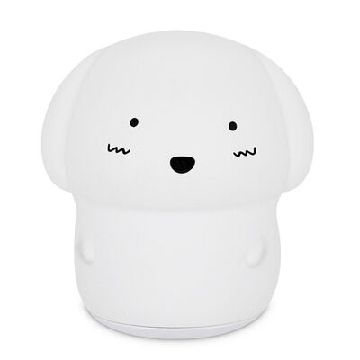 

UpperX Rechargeable Night Light with Voice RecorderTap Control3 Lighting Modes7 Color Light Soft Silicone Cute Dog Night Lamp