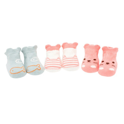

4pcs Newborn Cotton Toddler Anti-slip Socks Baby Floor Socks Boys Girls Cute Cartoon Baby Infant Socks