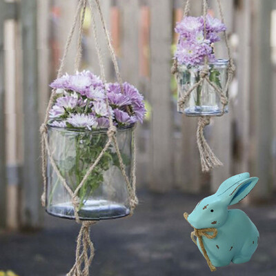 

Gobestart Wooden Bunny Happy Easter Cute Rabbit Party Decor Ornaments Childrens Toy Gift