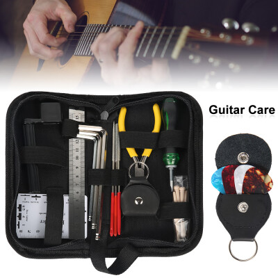 

Guitar Care Tool Repairing Maintenance Cleaning Tools Kit Set for Electric Bass