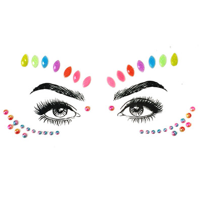 

〖Follure〗Face Gems Adhesive Glitter Jewel Tattoo Wedding Festival Rave Party Body Make Up