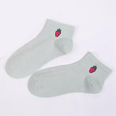 

Christmas Cute Fruit Strawberry Milk Pinky White Women Cotton Socks Japanese Harajuku Funny Socks Cartoon Socks Christmas Gift
