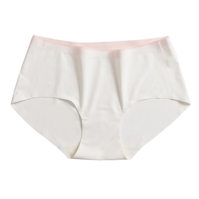 

Seamless Ice Silk Bacteriostatics Patchwork Airy Panties Underwear For Women Sexy Mid Waist Lingerie Summer Sale Underpants
