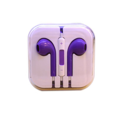 

Earphone volume control mic white headphone earphone for mobile phones