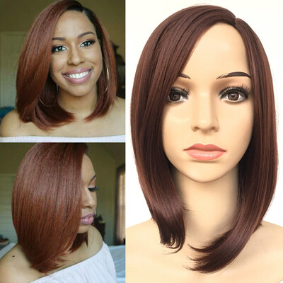 

Gobestart Women Fashion Lady Gradient Short Straight Hair Cosplay Party Wig