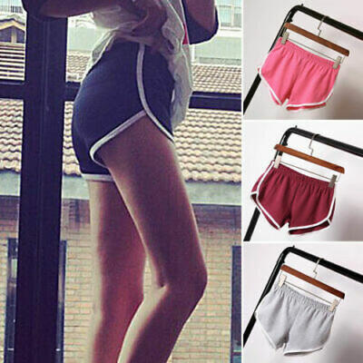 

Women Summer Casual Running Sports Shorts Yoga Gym Jogging Waistband Short Pants