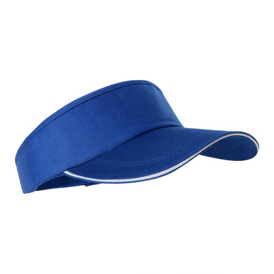

2019 Empty Top Hat Solid Color Men And Women Sports Tennis Cap No Top Visor Tennis Beach Hat Outdoor Sports