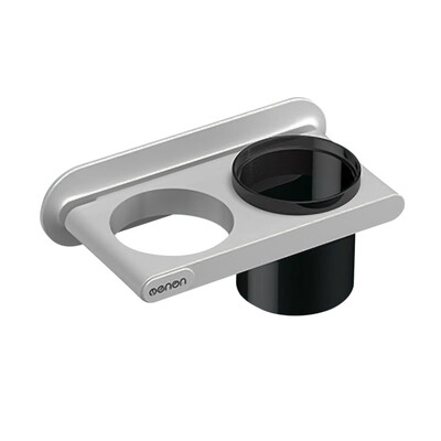 

Gobestart Wall Mounted Stand Hair Dryer Drier Comb Holder Rack Stand Set Storage Organizer