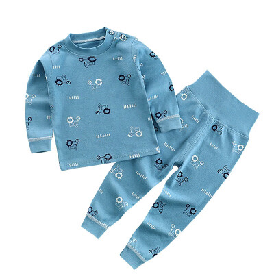 

Autumn Baby Kids Girls Boys Cute Cartoon Print Sleepwear Set Long Sleeve Blouse TopsPants Pajamas