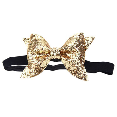 

Big Bow Girls Headband Headwrap Lovely Children Solid Cute Hair Accessories Infant Crown Head Band