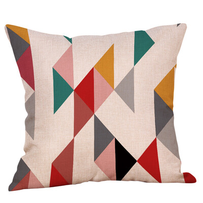 

Siaonvr Geometric Printed Cotton Linen Throw Pillow Cases Sofa Cushion Cover Home Decor