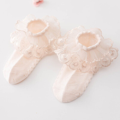 

Girls Kids Children Lovely Frilly Lace Ankle School Colorful Socks 3-5 Years