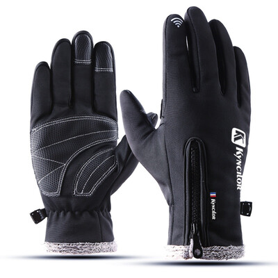 

Waterproof Fleece Men Women Cycling Goloves Wind-proof Thermal Touch Screen Outdoor Sport Snowboard Gloves
