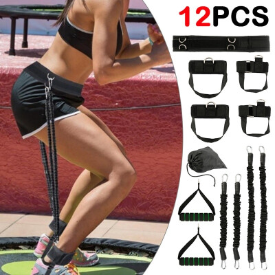 

12PCS Vertical Resistance Bands Set Jump Bounce Trainer Device Leg Strength