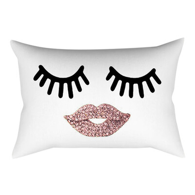

〖Follure〗Eyelash Out Soft Velvet Cushion Cover 30x50cm Marble Pillow Cases