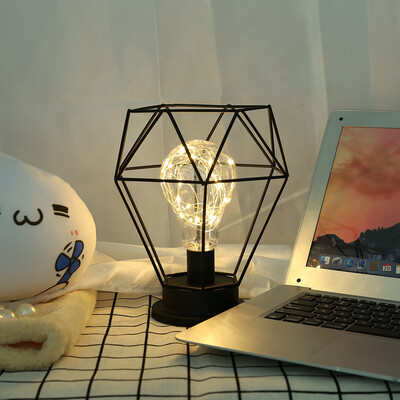 

Gobestart Led Metal Accent Light Battery-operated Lamp Diamond Decoration Light