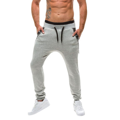 

Gobestart Fashion Mens Casual Solid Loose Patchwork Color Sweatpant Trousers Jogger Pant