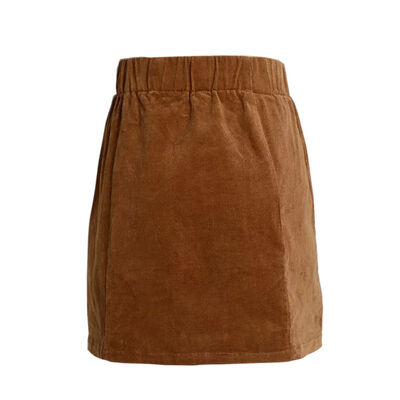 

New Arrival Fashion Women Above Knee Short Mini Skirt High Waist Corduroy Ladies Clothes