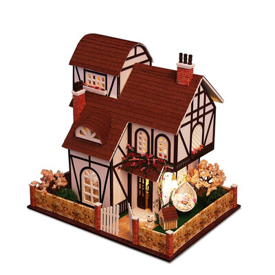 

YIWULA3D Wooden DIY Miniature House Furniture LED House Puzzle Decorate Creative Gifts