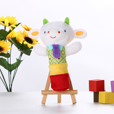 

Siaonvr Animals Hand Bells Musical Baby Soft Toys Developmental Rattle Bed Kids A