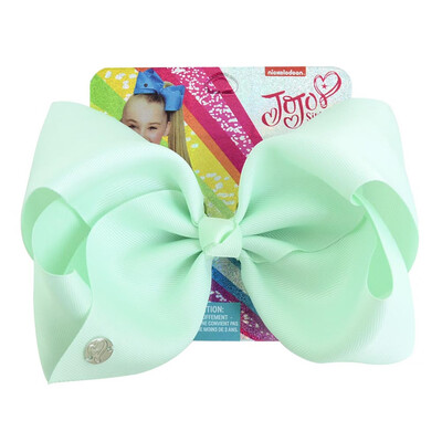 

Solid color large bow fabric ribbed polyester bow hairpin girl hair accessories