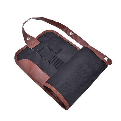 

24 Slots Pencil Bag Wrap Roll Up Students Canvas Sketching Pen Case Brushes Makeup Pouch