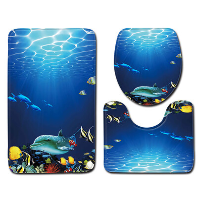 

〖Follure〗3pcs Non-Slip Bath Mat Bathroom Kitchen Carpet Doormats Decor